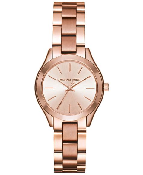 michael kors ladies mini slim runway watch mk3513|Michael Kors Women's Slim Runway Rose Gold.